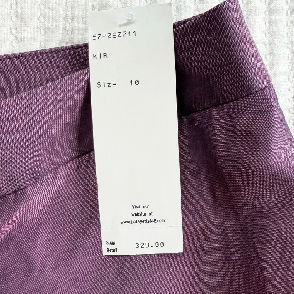Lafayette 148 New York Women's Gates Straight Leg Pants in Kir - Picture 4 of 9